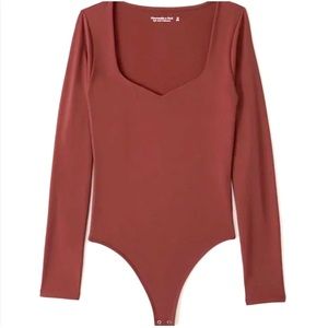 Abercrombie & Fitch Long Sleeve Double Layered Seamless Bodysuit